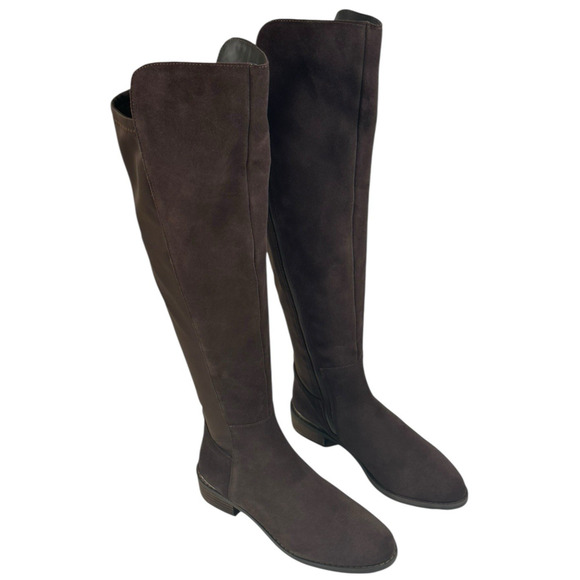 Blondo Valina Brown Suede/Textile Waterproof Over-The-Knee Boots Womens 7M New - Picture 1 of 10